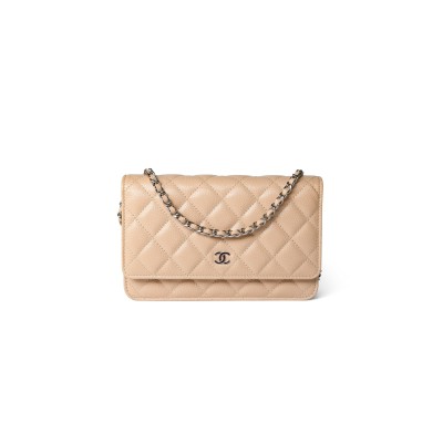 CHANEL CAVIAR QUILTED WALLET ON CHAIN WOC 1642514 (19*13*4cm)